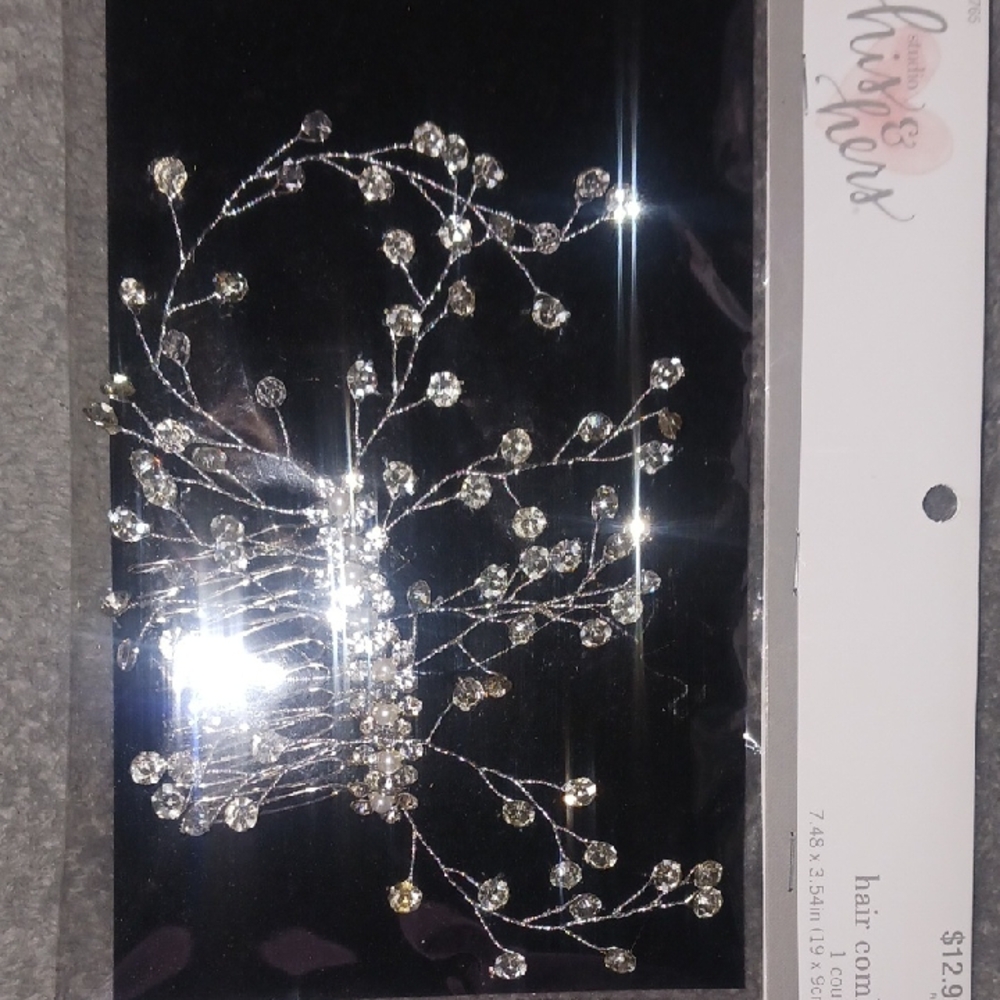 David's Bridal Silver Hair Accessory